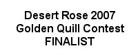 2007 Golden Quill finalist